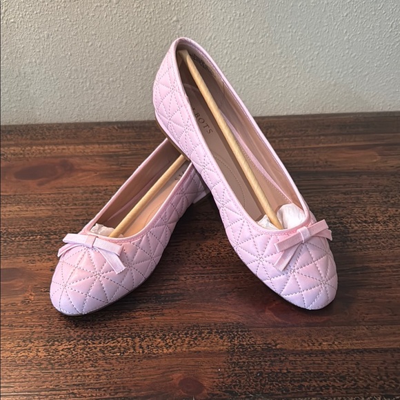 Talbots Madison Quilted Soft Pink Ballet Flats - Picture 1 of 7